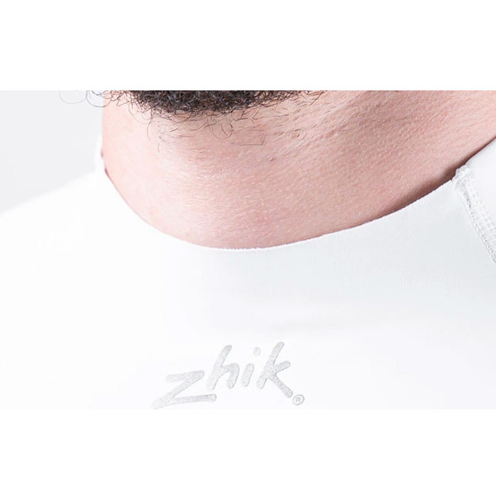 2024 Zhik Mnner Eco UPF50+ Langarm Spandex Rash Guard DTP-0063 - White